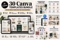 30 Canva Templates Bundle social media template mockup