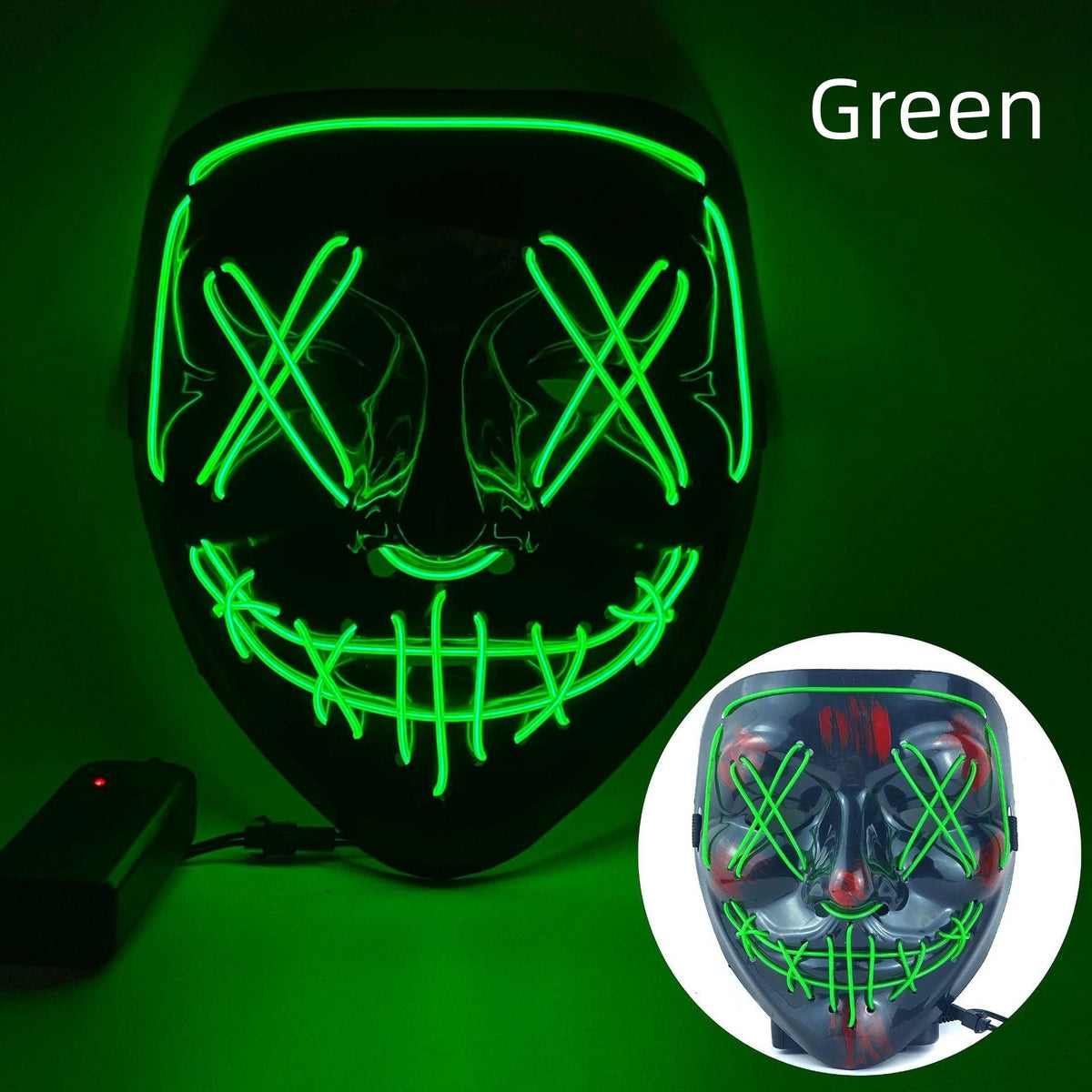 Green LED Purge mask