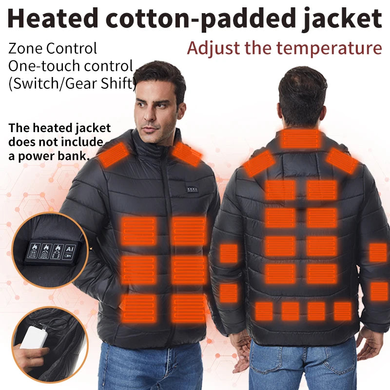 USB Heated Winter Jacket